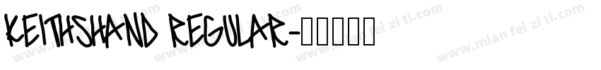 KeithsHand Regular字体转换